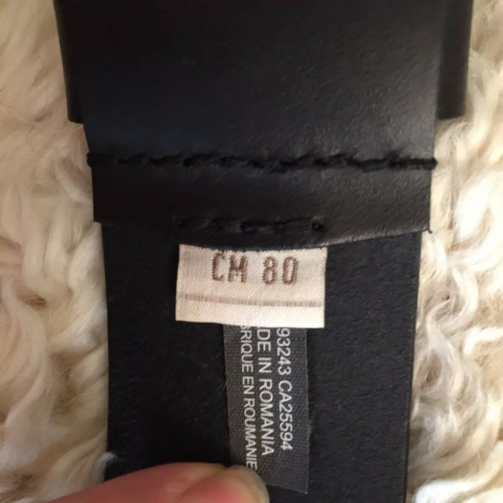 Diesel black leather logo buckle belt !!NEW!! - Picture 4 of 7